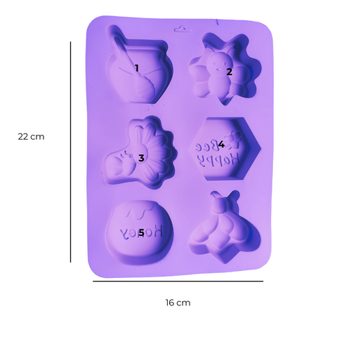 Molde De Miel. Molde de silicón para jabón