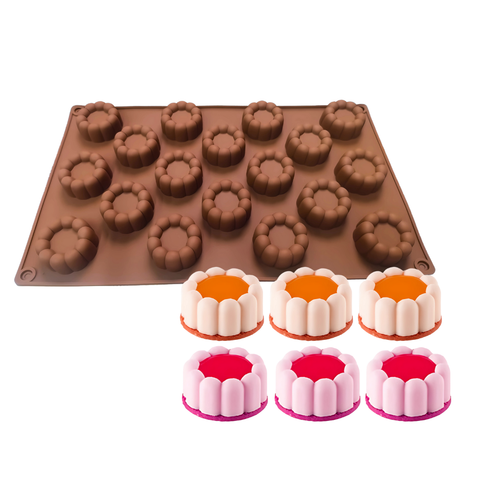 Molde de silicón 18 Cannele mini pastel