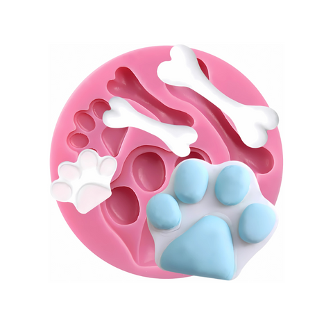 Molde Huellas De Perro Fondant