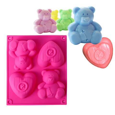 Molde San Valentin & Osos para reposteria
