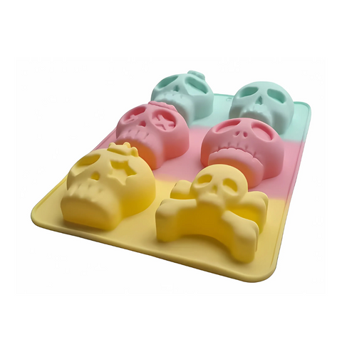 Molde 6 Calaveras Piratas para Repostería