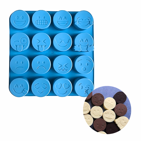 Molde De Silicón 16 Emojis