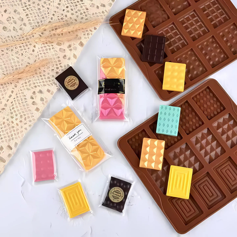 Molde 12 Chocobarritas para Chocolates