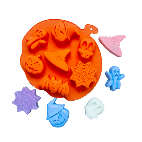 Molde Calabaza Halloween 7 Figuras