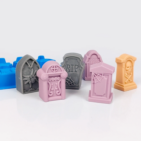 Molde 6 Tumbas para Halloween