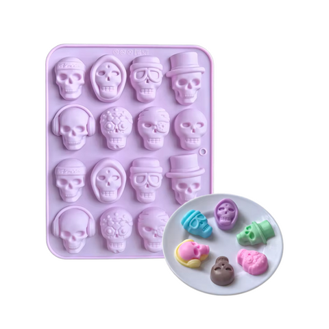 Molde de 16 Calaveras Cool