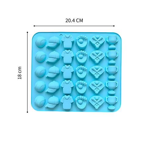 Molde de silicón Beisball 30 Figuras