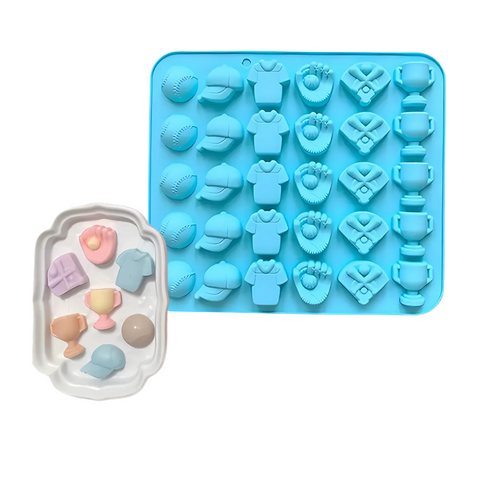Molde de silicón Beisball 30 Figuras