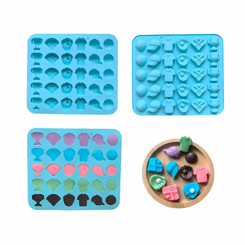 Molde de silicón Beisball 30 Figuras