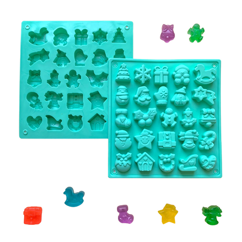 Molde de silicón Navideño 25 cavidades