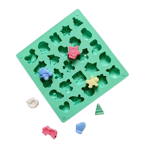 Molde de silicón Navideño 25 cavidades