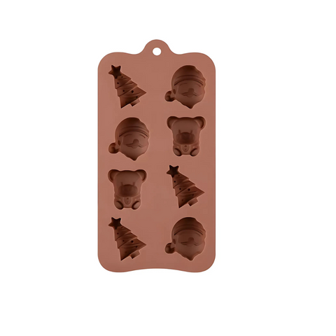 Molde De silicón Navidad 8 cavidades