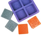Molde de Silicón 4 Cuadros Sellado Tipo Azulejo