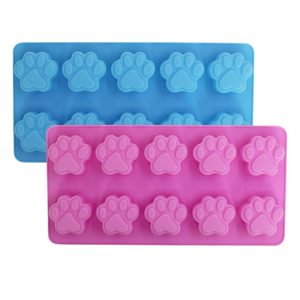 Molde de Silicón Huellitas Mascotas 10 Cavidades