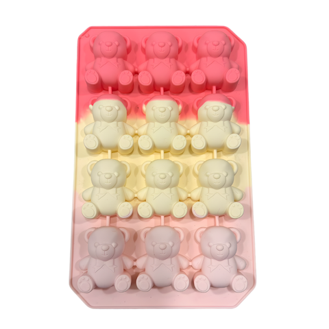 Molde 12 Ositos con Moño