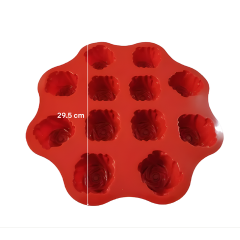 Molde 12 Rosas