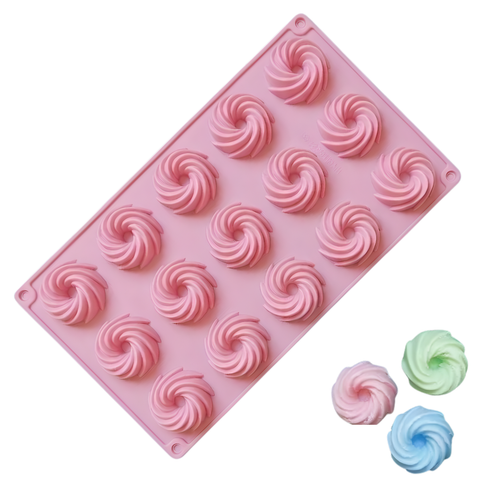 Molde 15 Espirales Mini Merengues