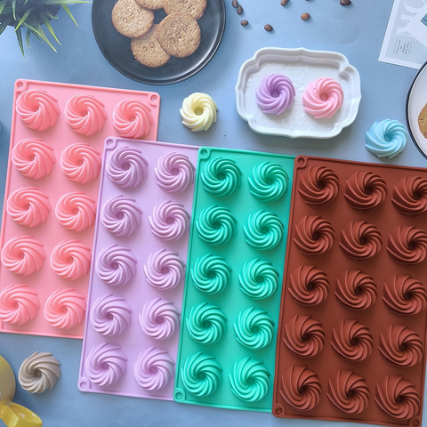 Molde 15 Espirales Mini Merengues