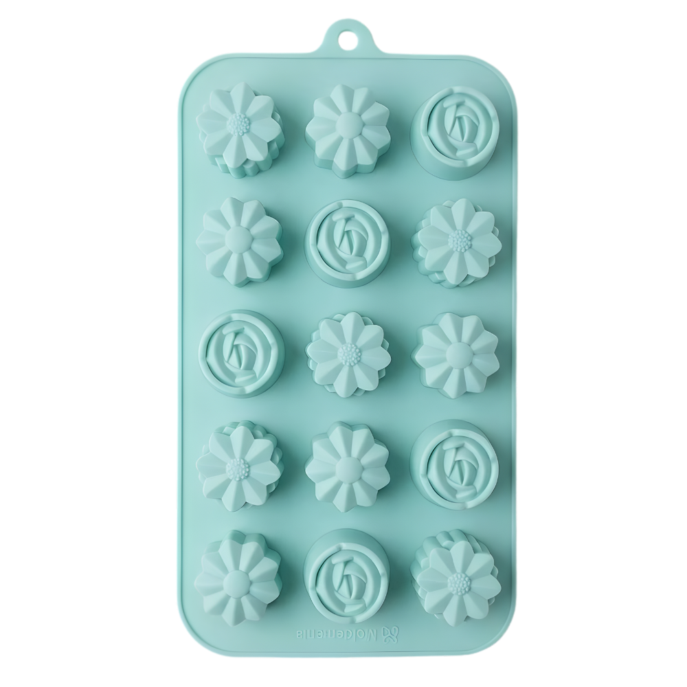 Molde 15 Flores Chocolate