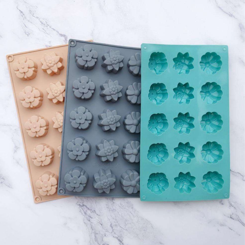 Molde 15 Flores Variadas