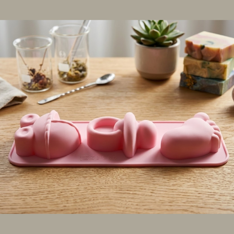 Molde Baby Shower 3 Figuras