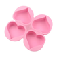 Molde De Silicón 4 Corazones Grandes