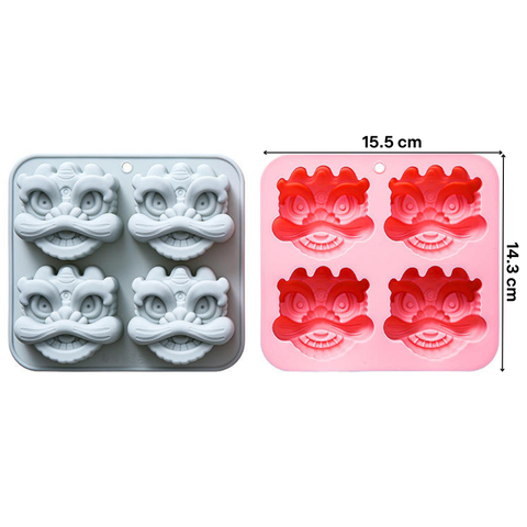 Molde 4 Dragones Chinos