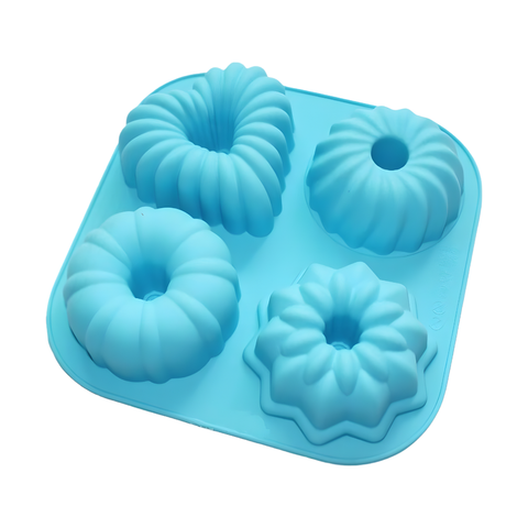 Molde 4 Gelatinas Rosca