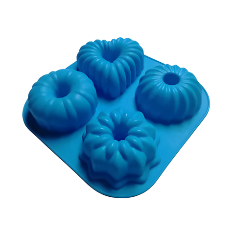 Molde 4 Gelatinas Rosca