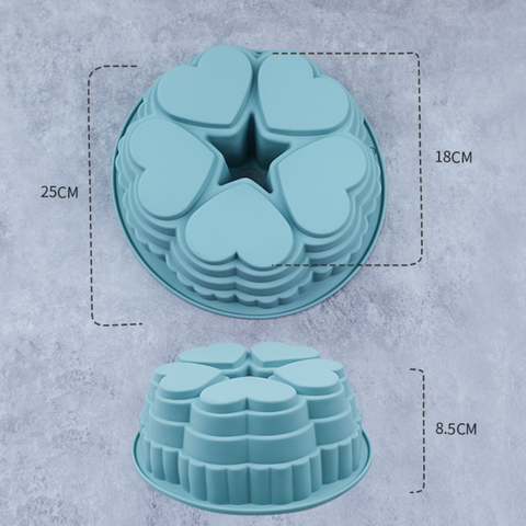 Molde Rosca 5 Corazones