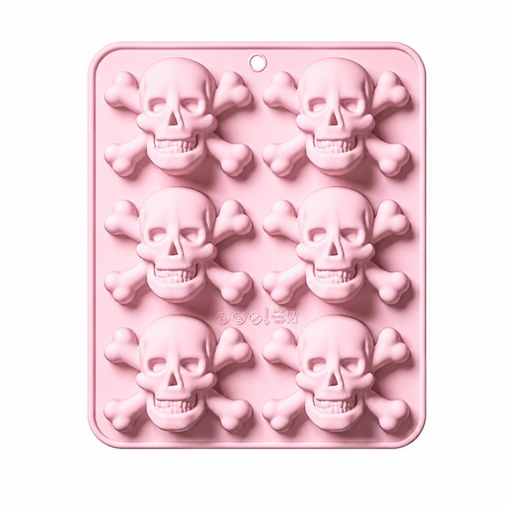 Molde 6 Calaveras Piratas 2D