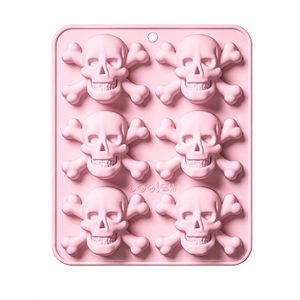 Molde 6 Calaveras Piratas 2D