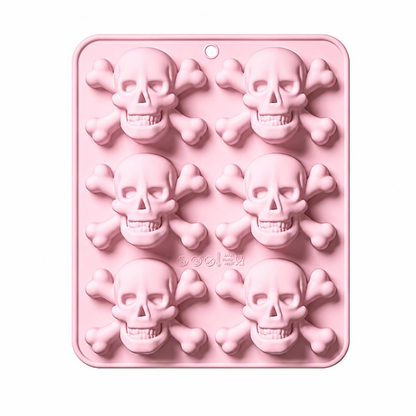 Molde 6 Calaveras Piratas 2D