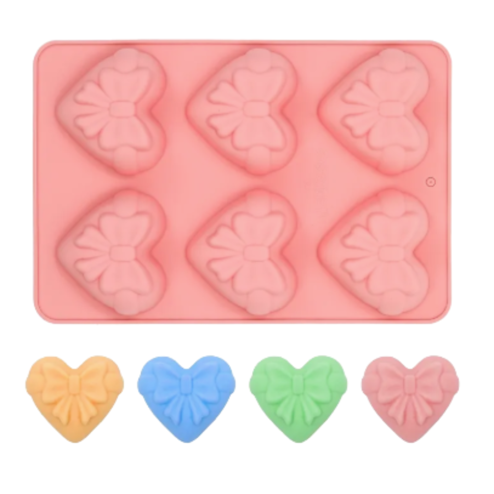 Molde 6 Corazones Regalo