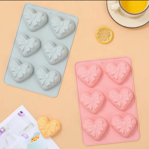 Molde 6 Corazones Regalo