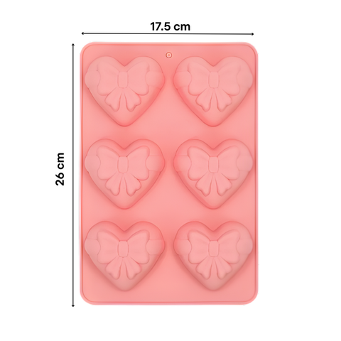 Molde 6 Corazones Regalo