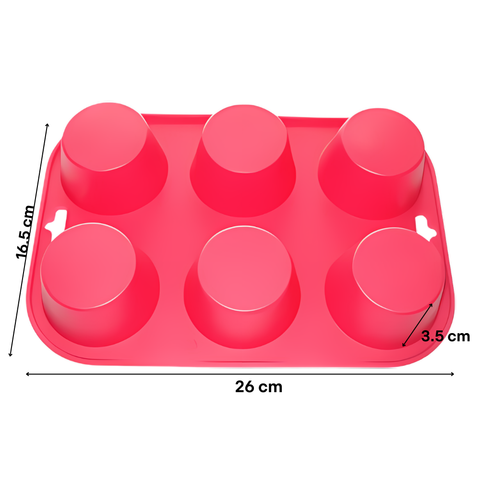 Molde 6 Cupcake Liso