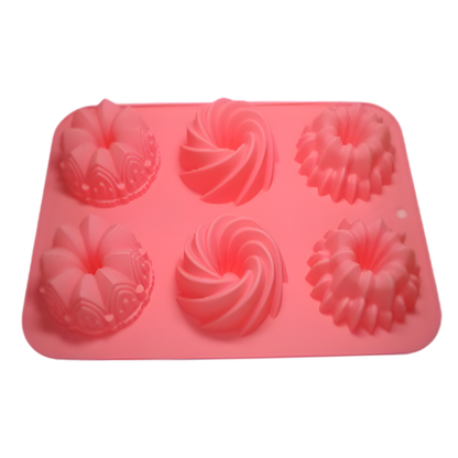 Molde 6 Flanes Roscas Mix