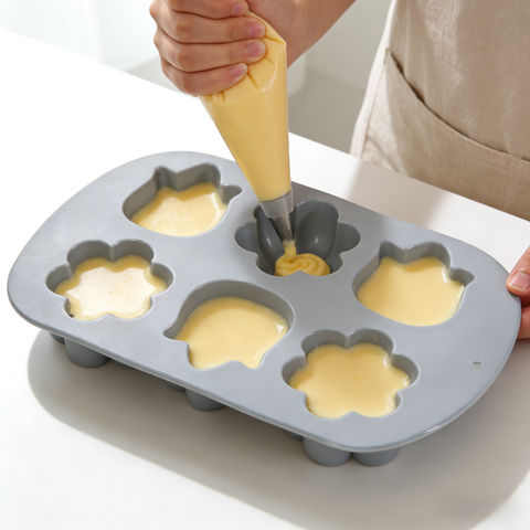 Molde 6 Flores Tulipanes & Florecillas