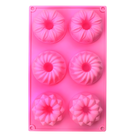 Molde 6 Flanes Roscas Mix