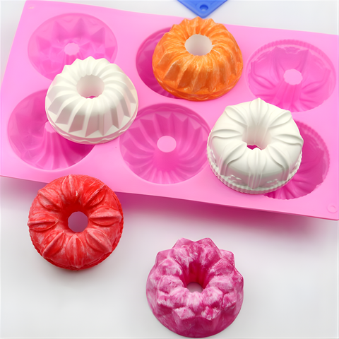 Molde 6 Flanes Roscas Mix