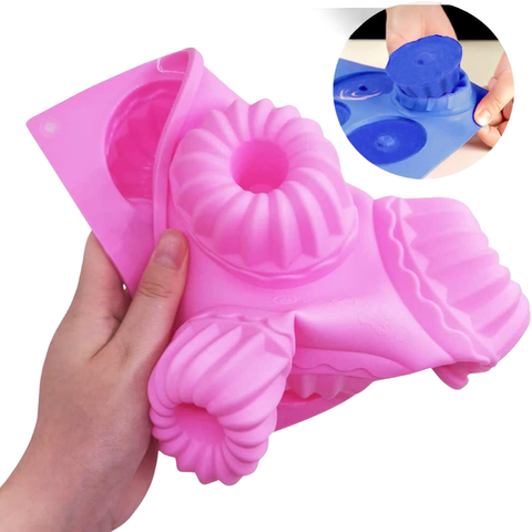 Molde 6 flores para Flanes y Gelatinas