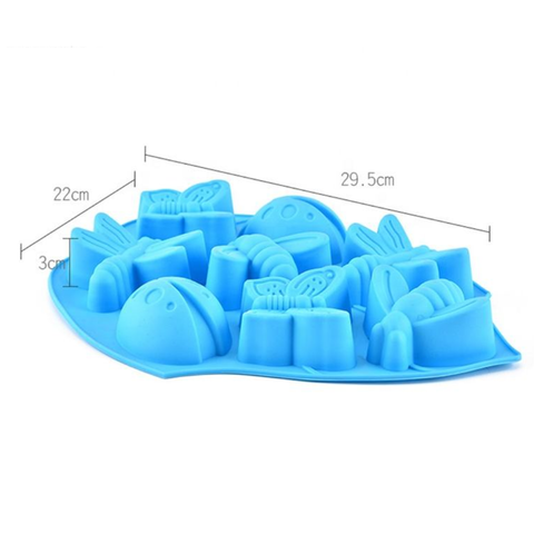 Molde 8 Insectos en Hoja