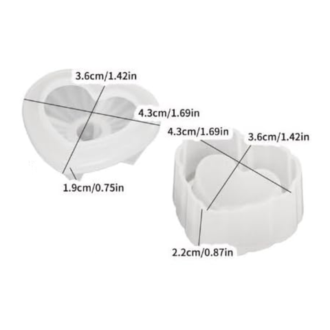 Molde Alhajero Corazón con Tapa