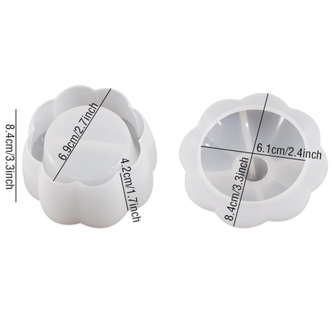 Molde Alhajero Flor con Tapa