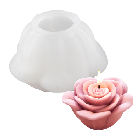 Molde Rosa 7 cm 3D para Manualidades