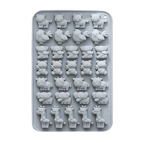 Molde Mini Animales Zoo