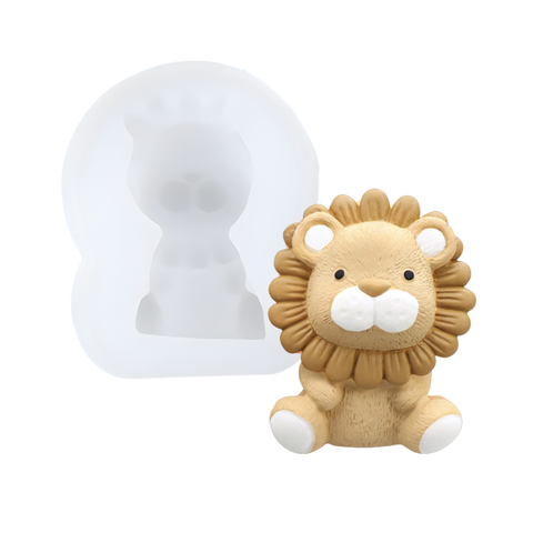 Molde de Leoncito para Vela Mini 3D