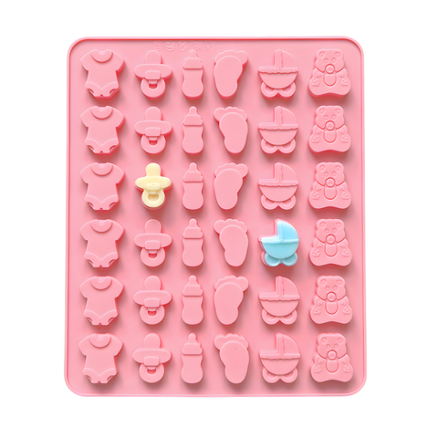 Molde Baby Shower Figuras Bebé