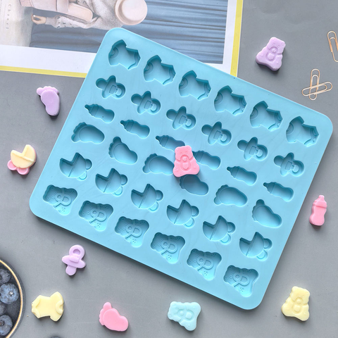 Molde Baby Shower Figuras Bebé